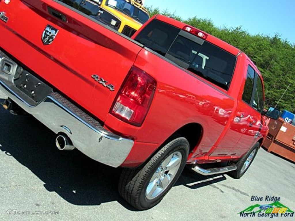 2014 1500 Big Horn Quad Cab 4x4 - Flame Red / Black/Diesel Gray photo #35