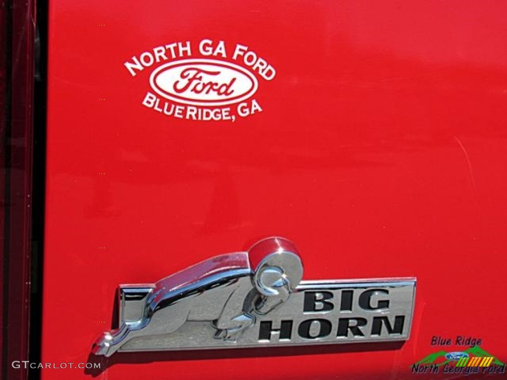 2014 1500 Big Horn Quad Cab 4x4 - Flame Red / Black/Diesel Gray photo #37