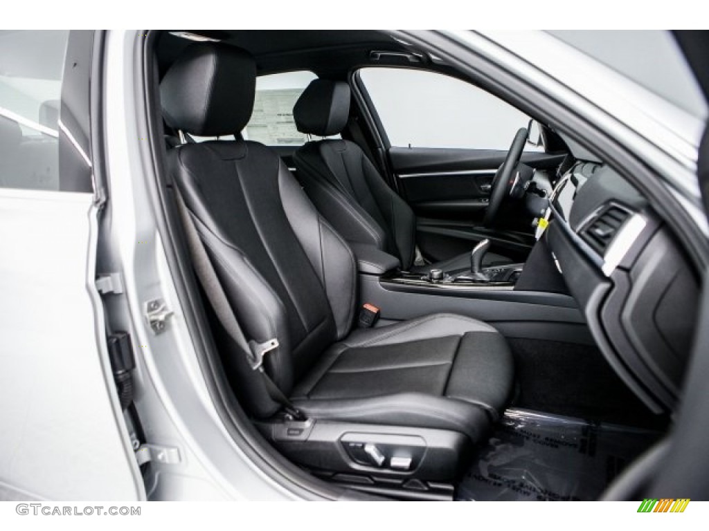 2017 3 Series 330i Sedan - Glacier Silver Metallic / Black photo #2