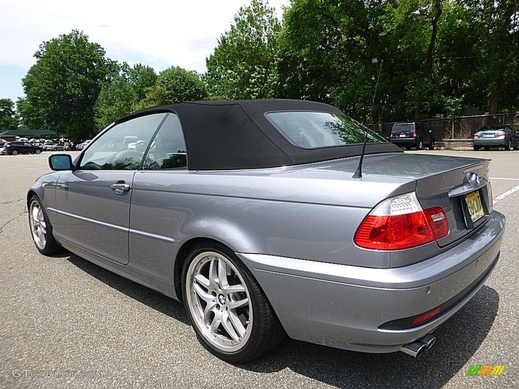 2004 3 Series 330i Convertible - Silver Grey Metallic / Black photo #3