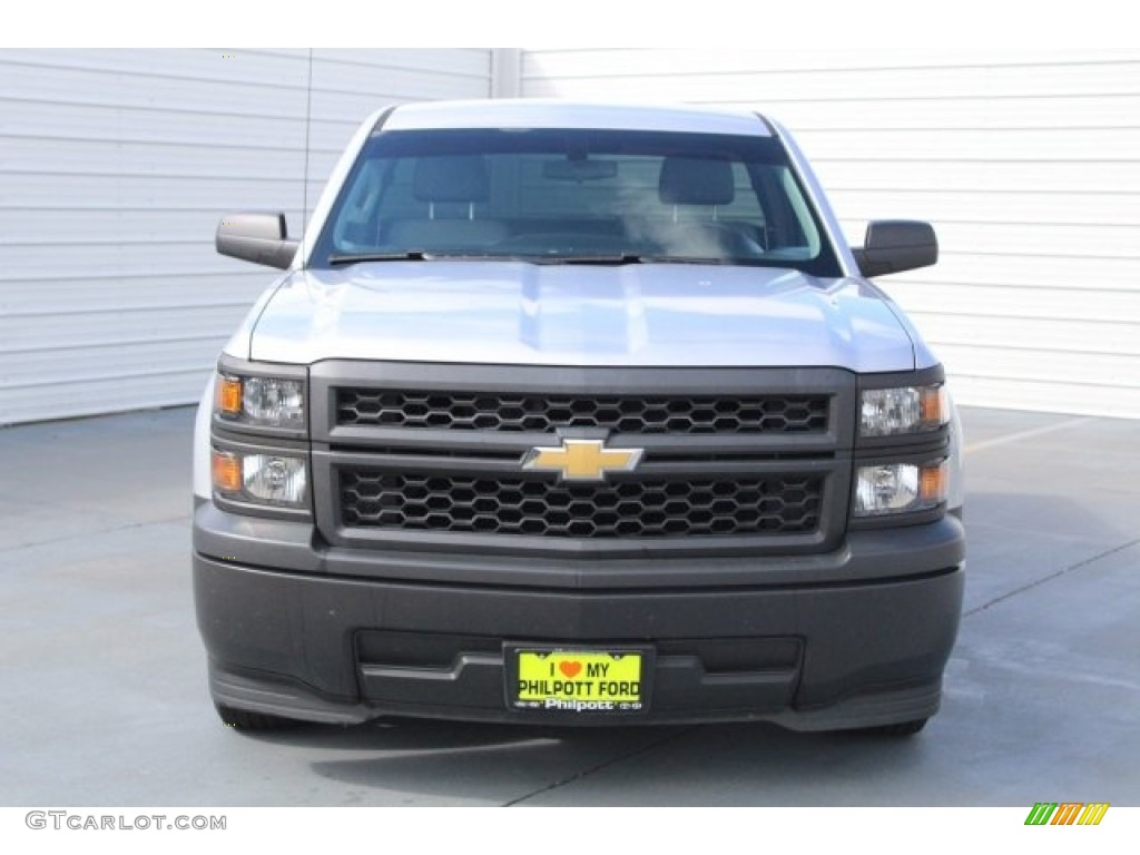 2014 Silverado 1500 WT Regular Cab - Silver Ice Metallic / Jet Black/Dark Ash photo #2