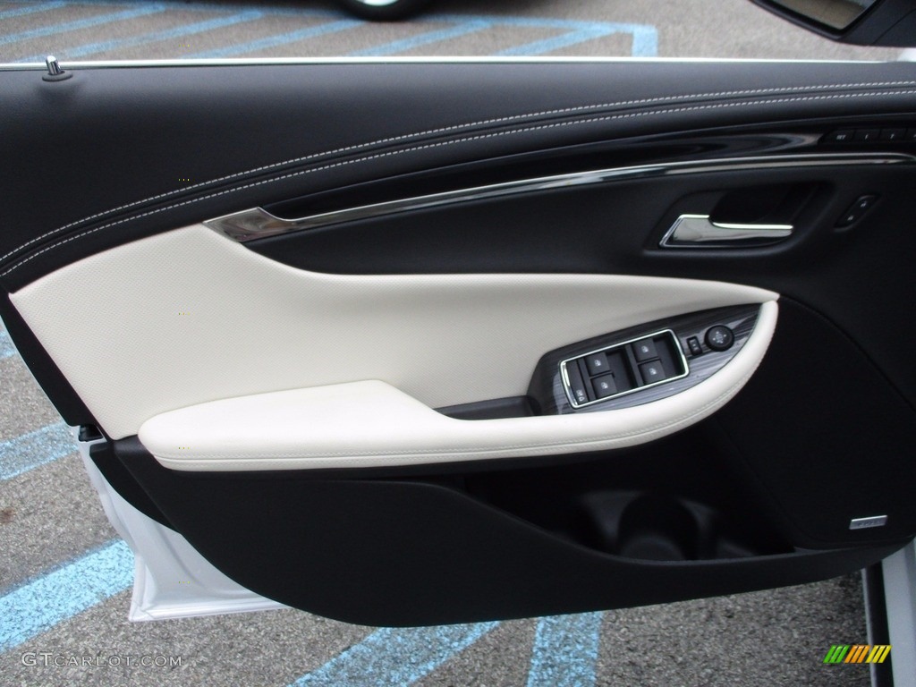 2018 Chevrolet Impala Premier Jet Black/Light Wheat Door Panel Photo #121406771