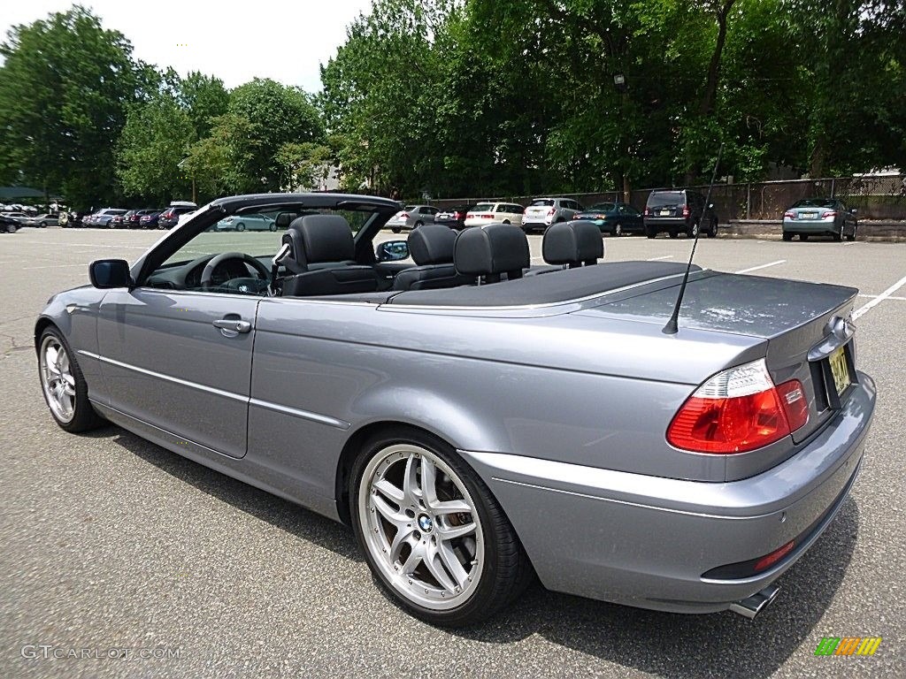 2004 3 Series 330i Convertible - Silver Grey Metallic / Black photo #12