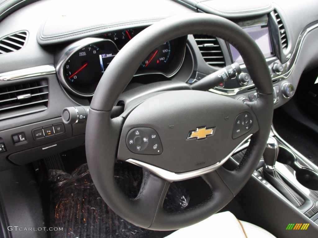 2018 Chevrolet Impala Premier Jet Black/Light Wheat Steering Wheel Photo #121406846