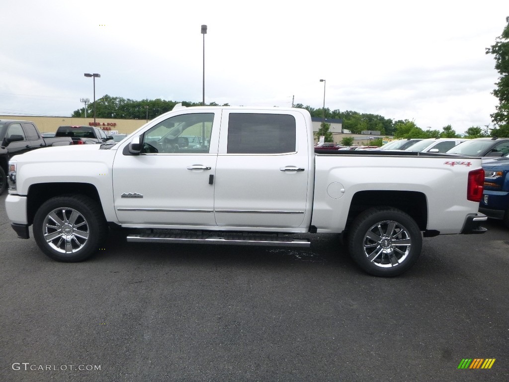2017 Silverado 1500 High Country Crew Cab 4x4 - Iridescent Pearl Tricoat / High Country Saddle photo #2