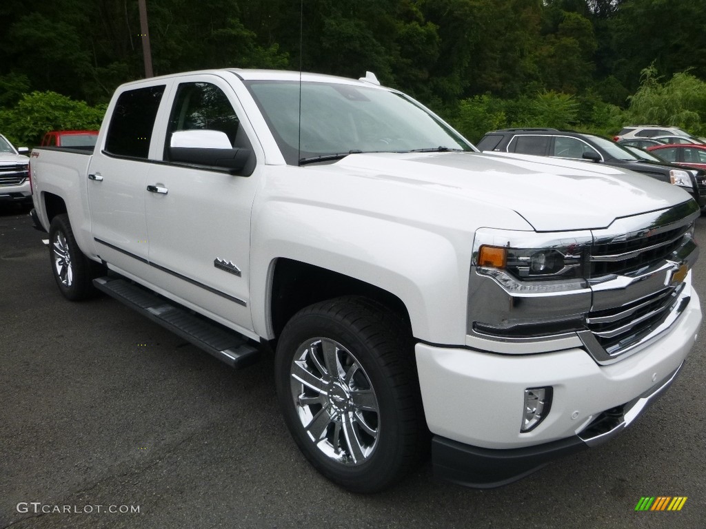 2017 Silverado 1500 High Country Crew Cab 4x4 - Iridescent Pearl Tricoat / High Country Saddle photo #7
