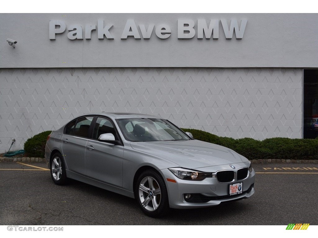 2014 3 Series 328i xDrive Sedan - Glacier Silver Metallic / Black photo #1