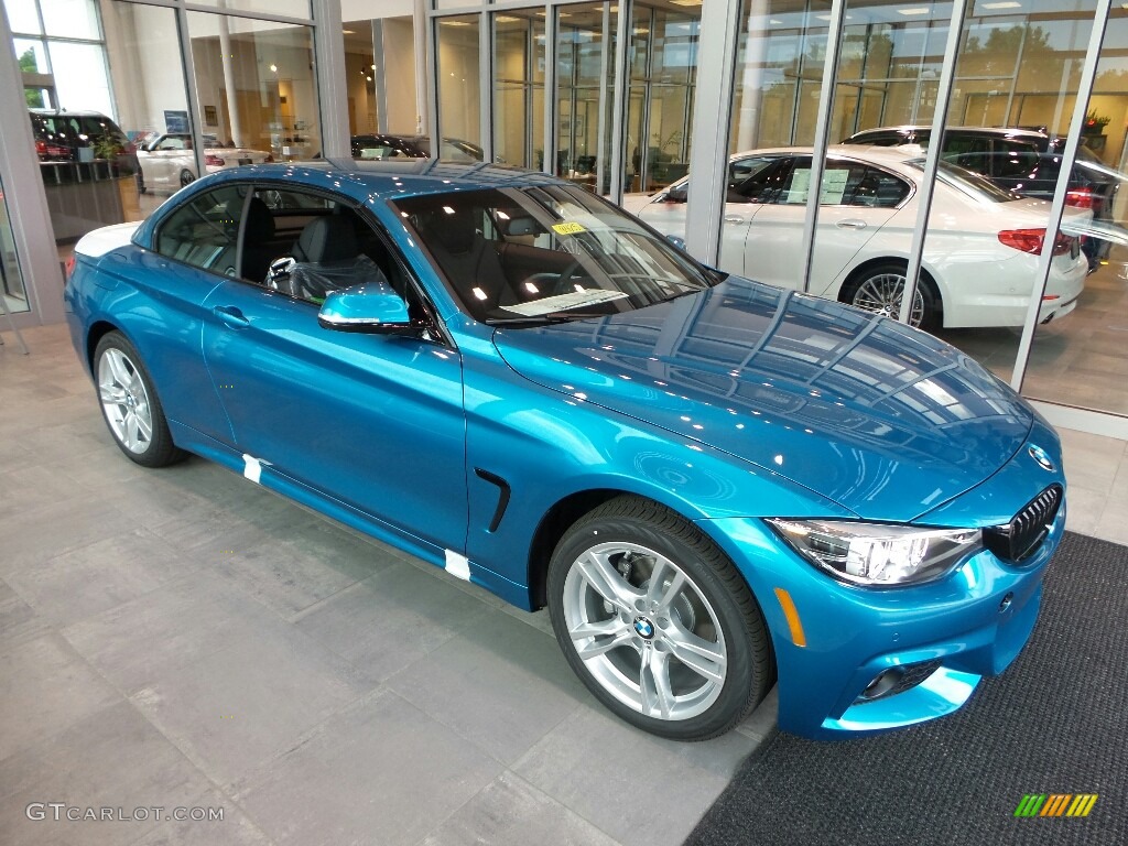 2018 4 Series 430i xDrive Convertible - Snapper Rocks Blue Metallic / Black photo #1