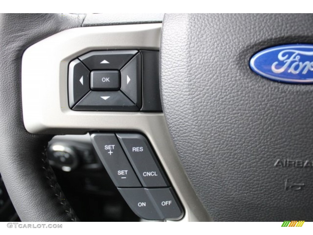 2017 F150 Lariat SuperCrew - White Gold / Black photo #21