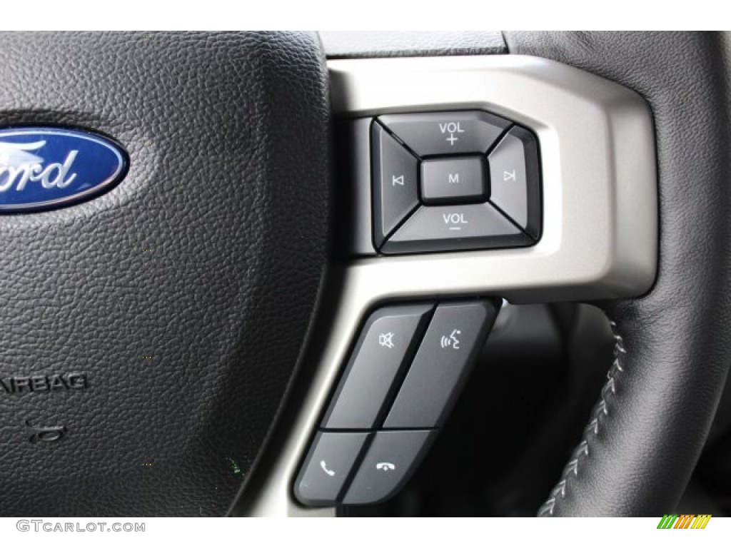 2017 F150 Lariat SuperCrew - White Gold / Black photo #22