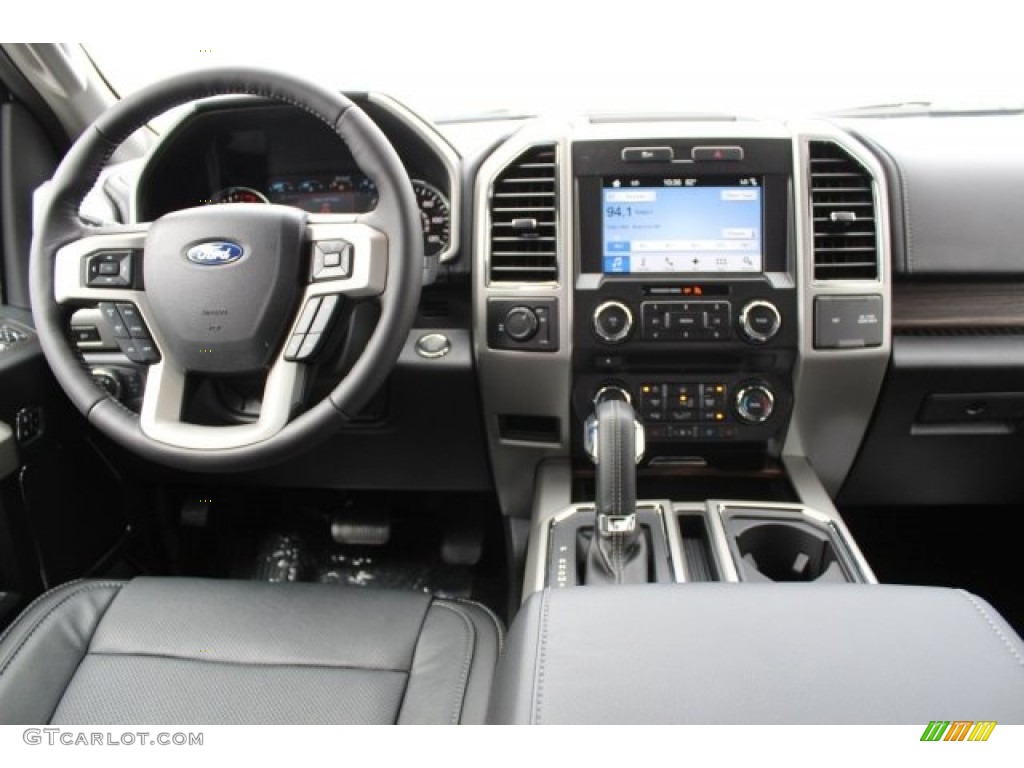 2017 F150 Lariat SuperCrew - White Gold / Black photo #27