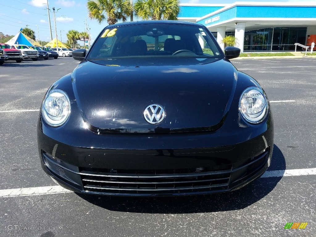 2016 Beetle 1.8T S - Deep Black Pearl / Black photo #7