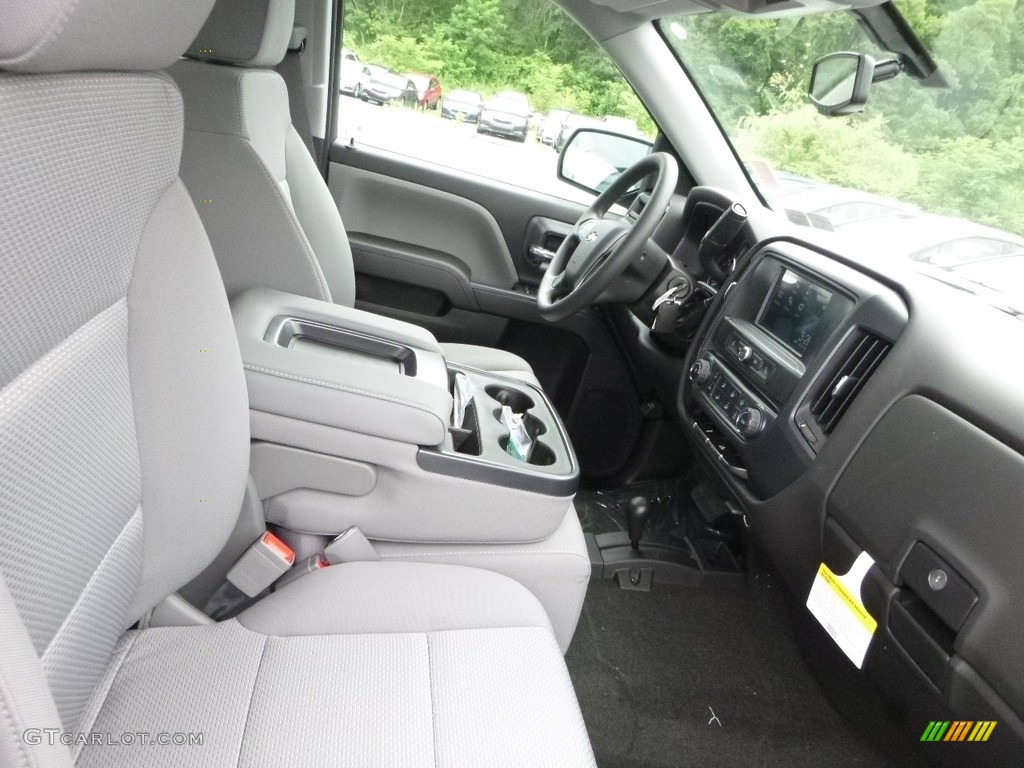 2017 Silverado 1500 Custom Double Cab 4x4 - Silver Ice Metallic / Dark Ash/Jet Black photo #10