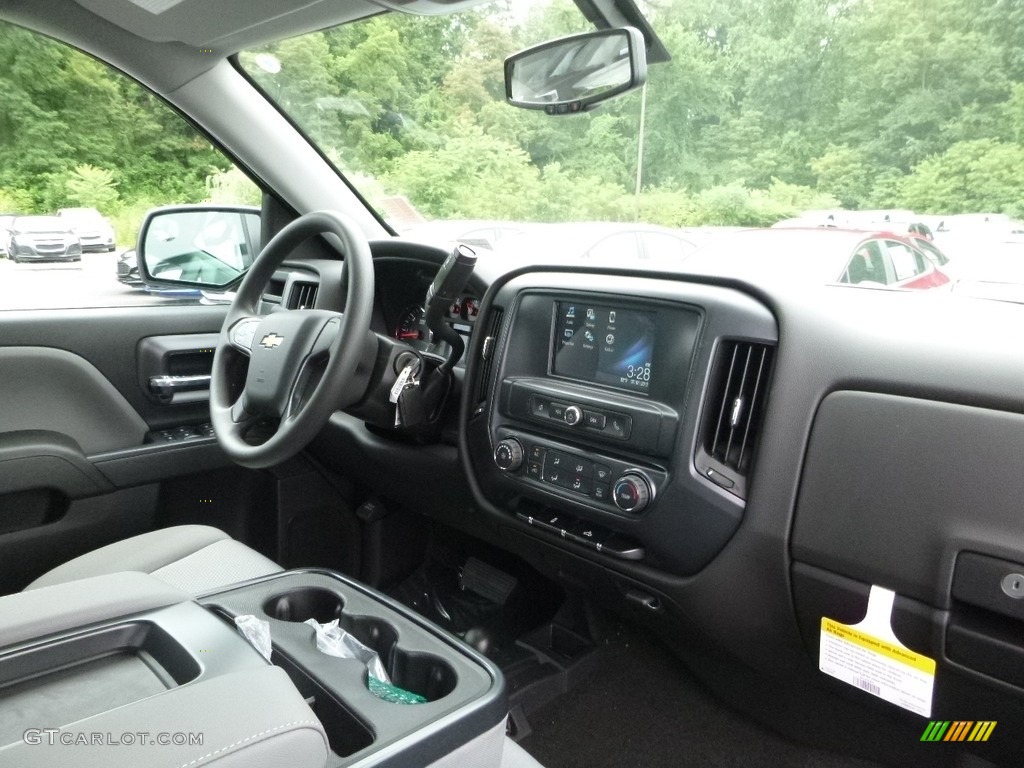 2017 Silverado 1500 Custom Double Cab 4x4 - Silver Ice Metallic / Dark Ash/Jet Black photo #11