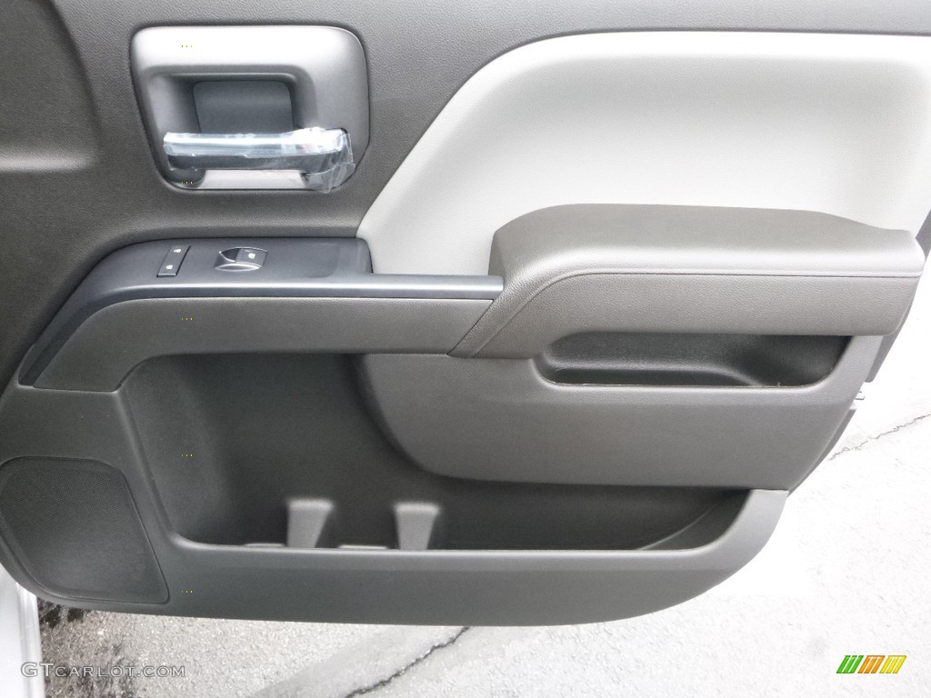 2017 Silverado 1500 Custom Double Cab 4x4 - Silver Ice Metallic / Dark Ash/Jet Black photo #12