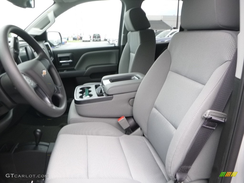 2017 Silverado 1500 Custom Double Cab 4x4 - Silver Ice Metallic / Dark Ash/Jet Black photo #16