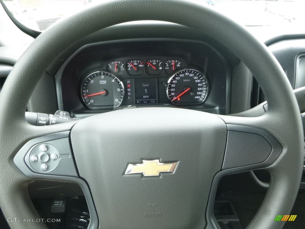 2017 Silverado 1500 Custom Double Cab 4x4 - Silver Ice Metallic / Dark Ash/Jet Black photo #20