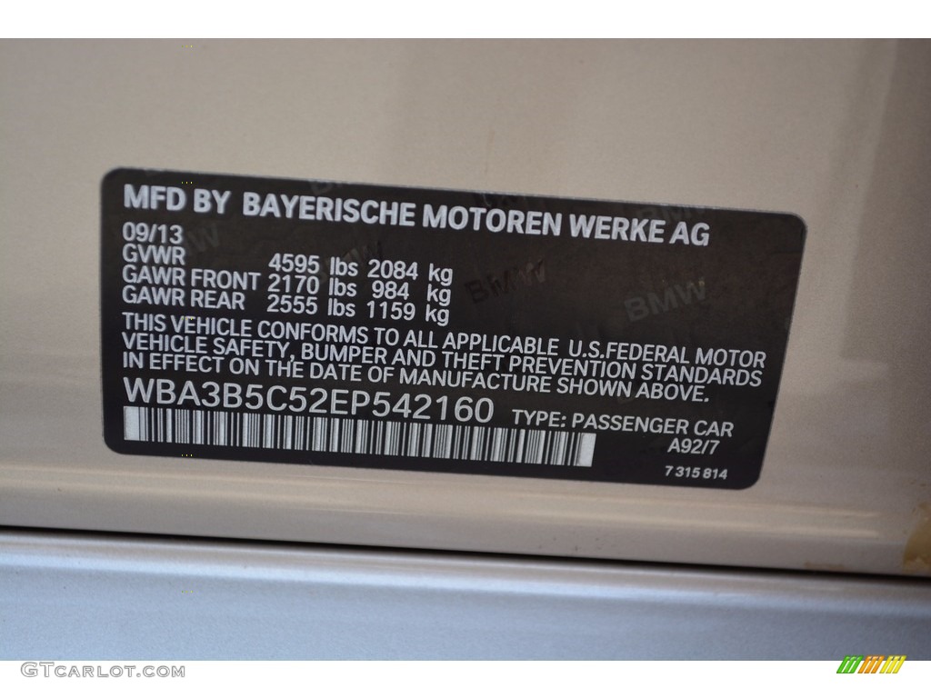 2014 3 Series 328i xDrive Sedan - Orion Silver Metallic / Venetian Beige photo #35