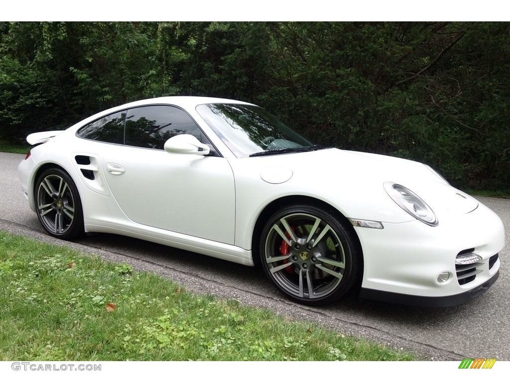 2011 911 Turbo Coupe - Carrara White / Black/Stone Grey photo #9