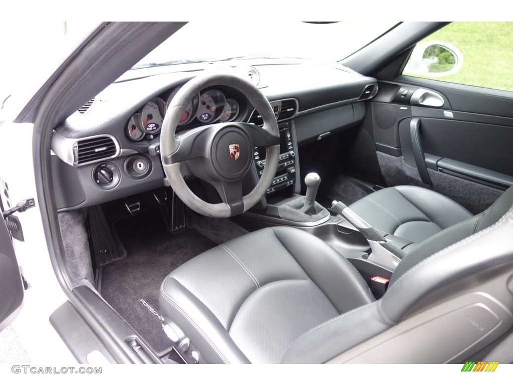 Black/Stone Grey Interior 2011 Porsche 911 Turbo Coupe Photo #121415418