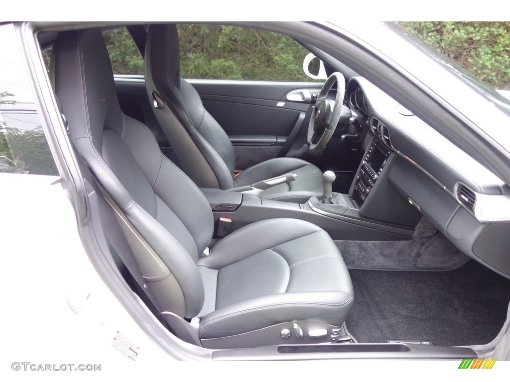 Black/Stone Grey Interior 2011 Porsche 911 Turbo Coupe Photo #121415465