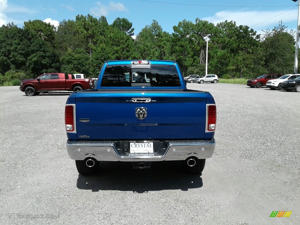 2017 1500 Laramie Crew Cab - Blue Streak Pearl / Black photo #4