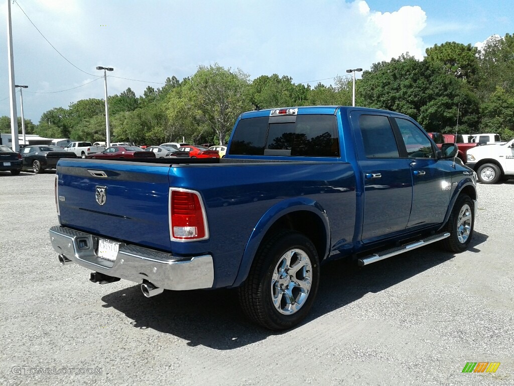 2017 1500 Laramie Crew Cab - Blue Streak Pearl / Black photo #5