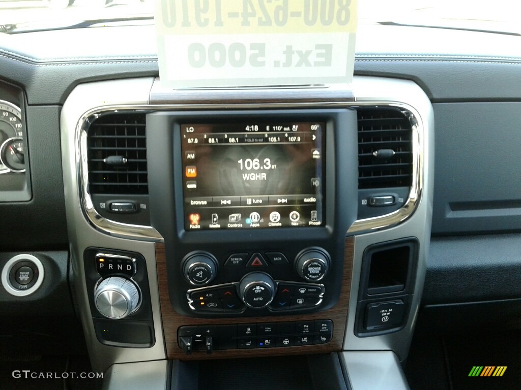 2017 1500 Laramie Crew Cab - Blue Streak Pearl / Black photo #15