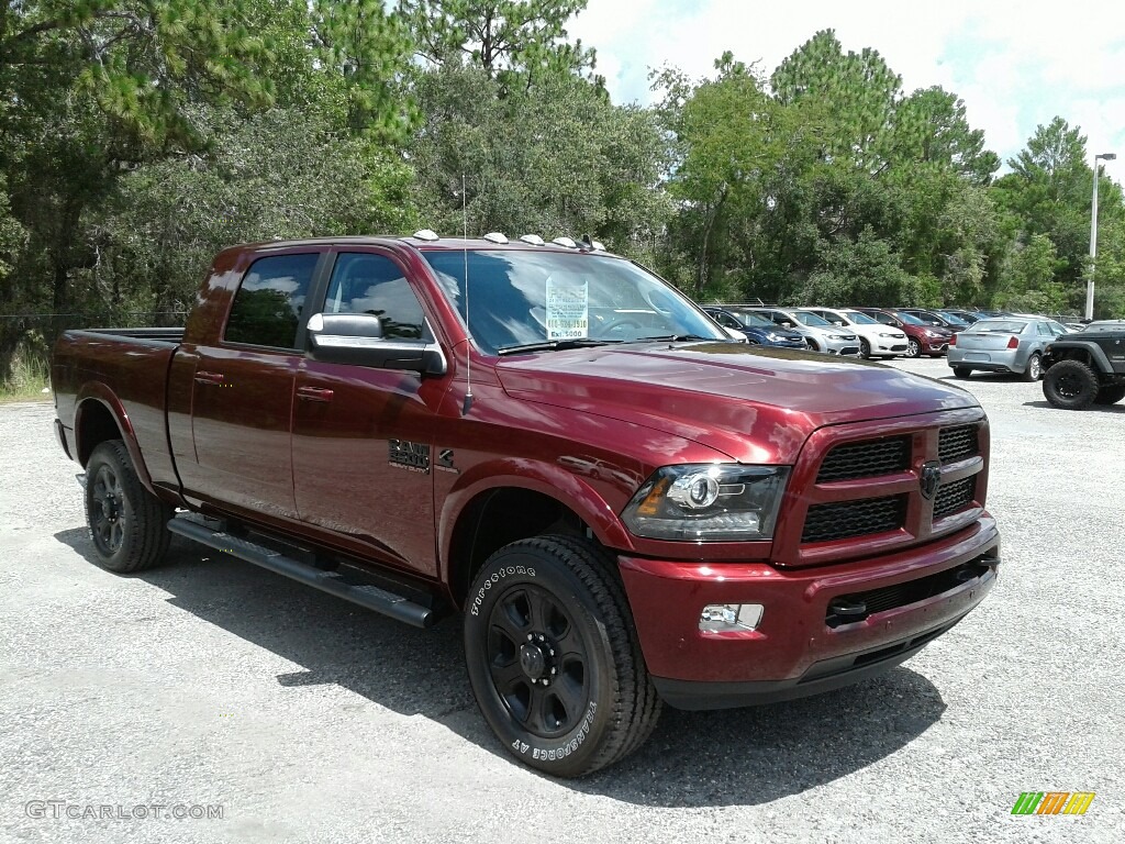 Delmonico Red Pearl 2017 Ram 2500 Laramie Mega Cab 4x4 Exterior Photo #121417298