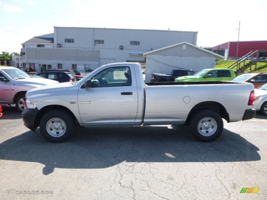 2017 1500 Tradesman Regular Cab 4x4 - Bright Silver Metallic / Black/Diesel Gray photo #2