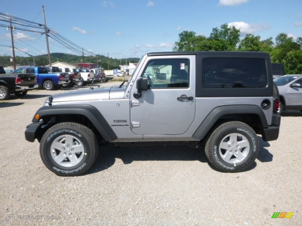 2017 Wrangler Sport 4x4 - Billet Silver Metallic / Black photo #2