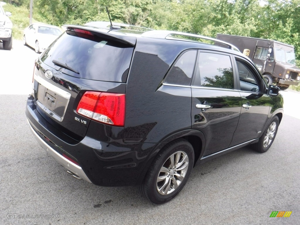 2011 Sorento SX V6 AWD - Ebony Black / Black photo #9