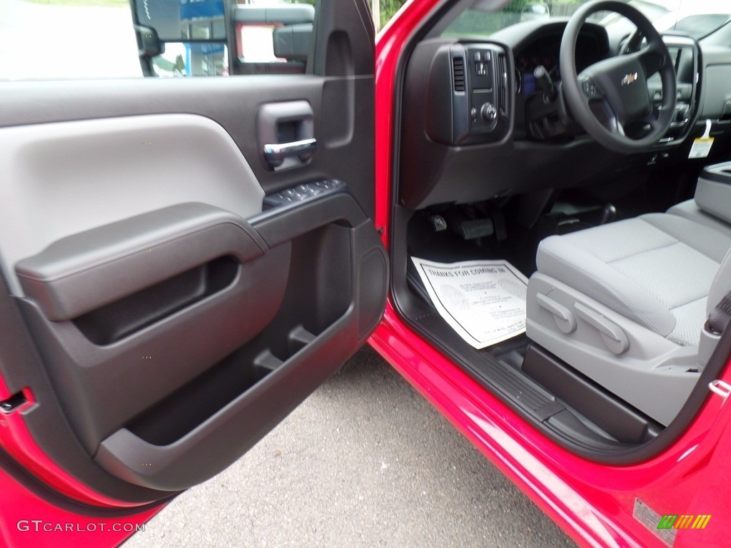 2017 Silverado 2500HD Work Truck Double Cab 4x4 - Red Hot / Dark Ash/Jet Black photo #11