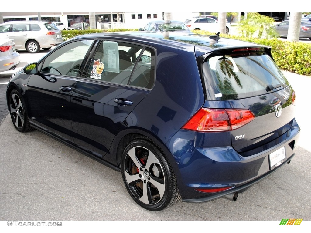 2015 Golf GTI 4-Door 2.0T S - Night Blue Metallic / Titan Black Leather photo #6