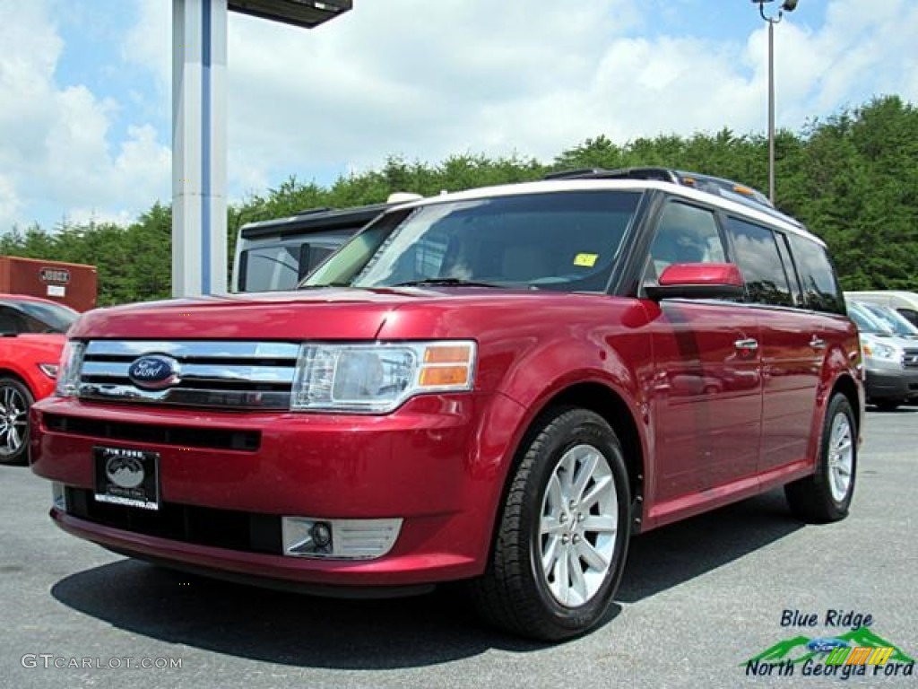 2009 Flex SEL - Redfire Metallic / Medium Light Stone photo #1