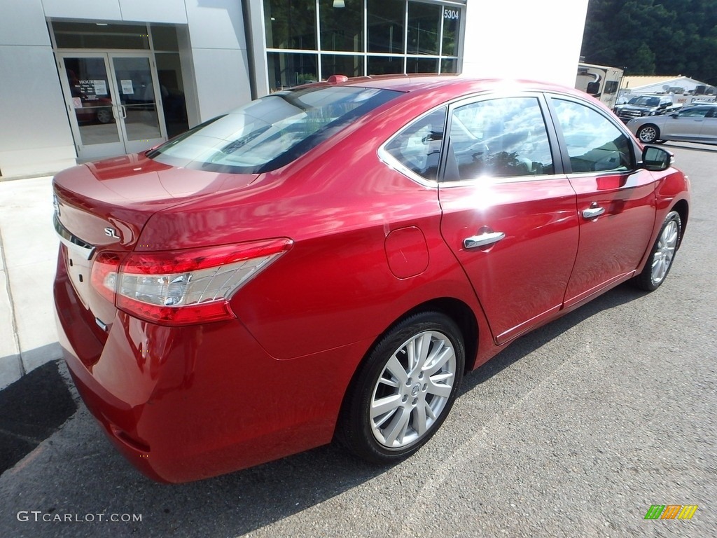 2014 Sentra SR - Red Brick / Charcoal photo #2