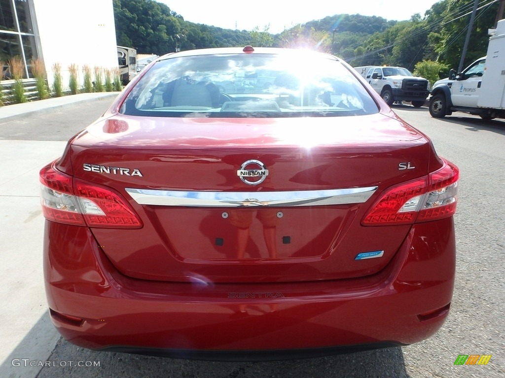 2014 Sentra SR - Red Brick / Charcoal photo #3