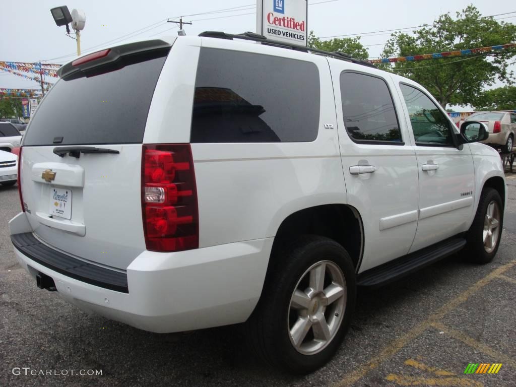 2007 Tahoe LTZ 4x4 - Summit White / Light Cashmere/Ebony photo #6