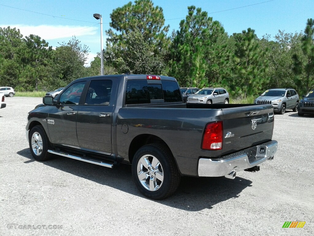 2017 1500 Big Horn Crew Cab - Granite Crystal Metallic / Black/Diesel Gray photo #3