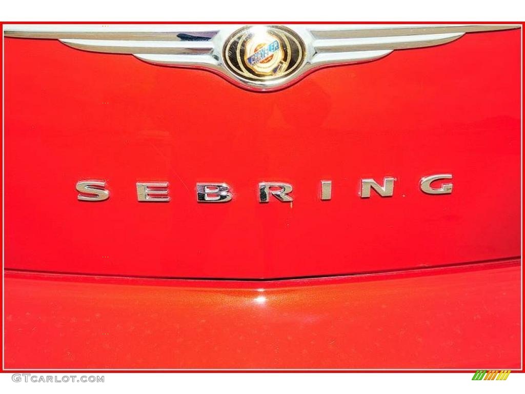 2008 Sebring Touring Sedan - Inferno Red Crystal Pearl / Dark Slate Gray/Light Slate Gray photo #6