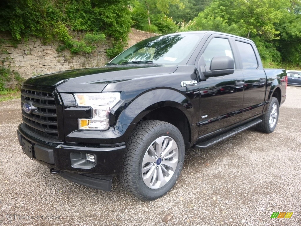 2017 F150 XL SuperCrew 4x4 - Shadow Black / Black photo #6