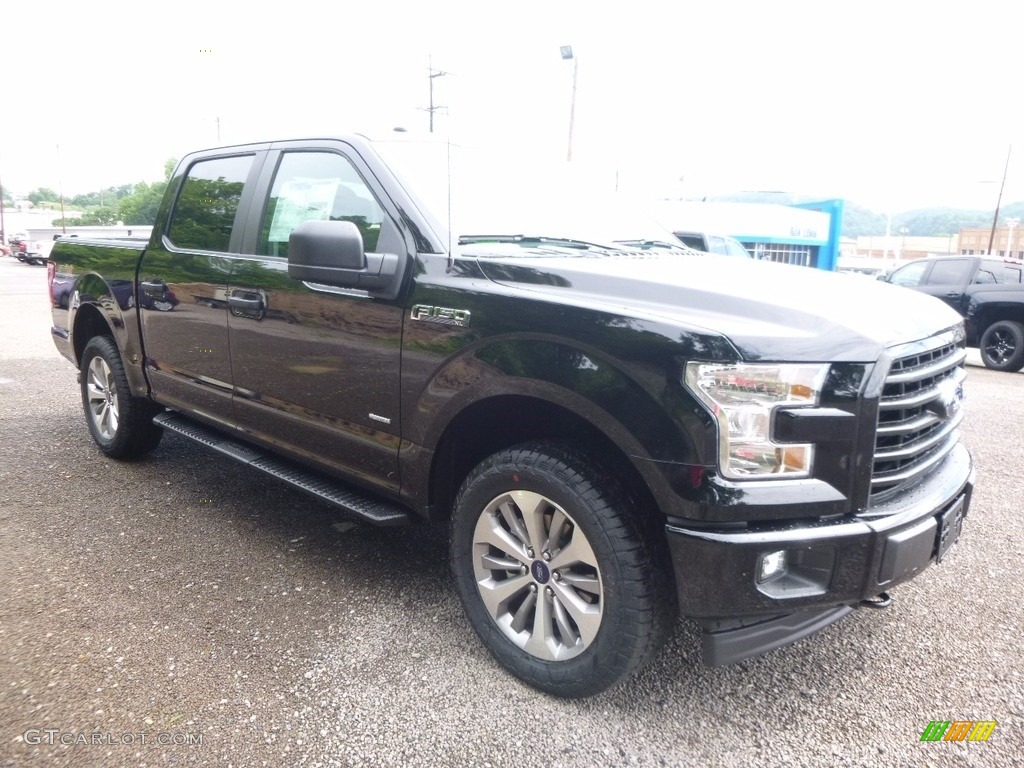 2017 F150 XL SuperCrew 4x4 - Shadow Black / Black photo #8