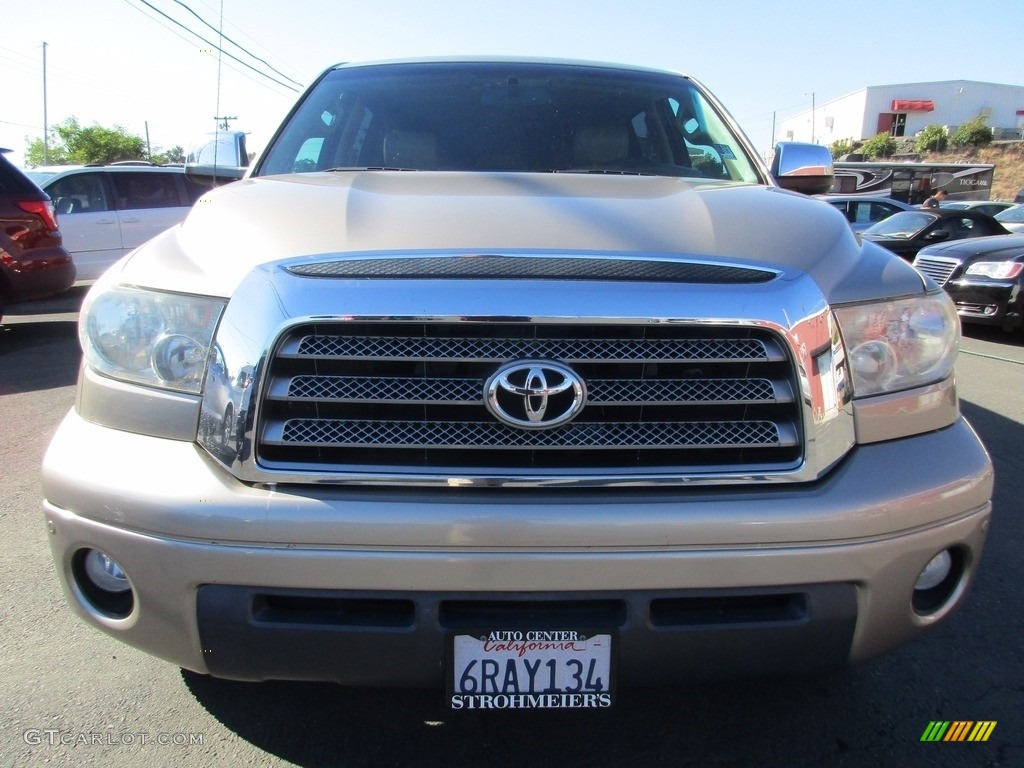 2008 Tundra Limited CrewMax - Desert Sand Mica / Beige photo #2