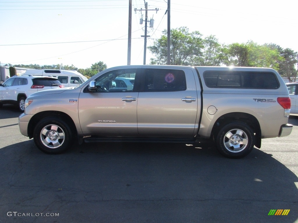 2008 Tundra Limited CrewMax - Desert Sand Mica / Beige photo #4