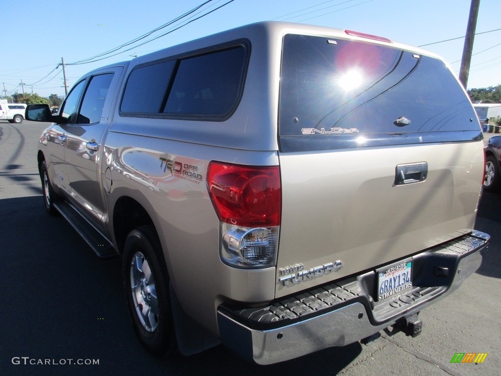 2008 Tundra Limited CrewMax - Desert Sand Mica / Beige photo #5