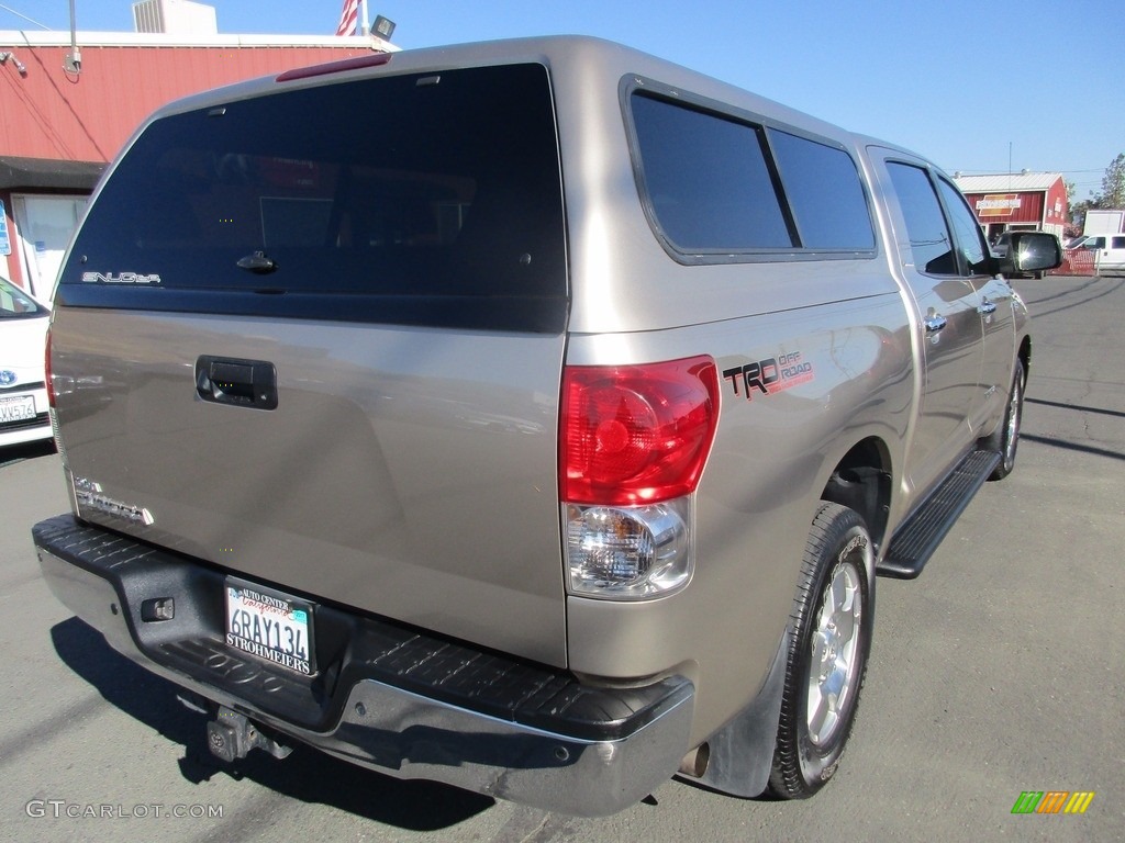 2008 Tundra Limited CrewMax - Desert Sand Mica / Beige photo #7
