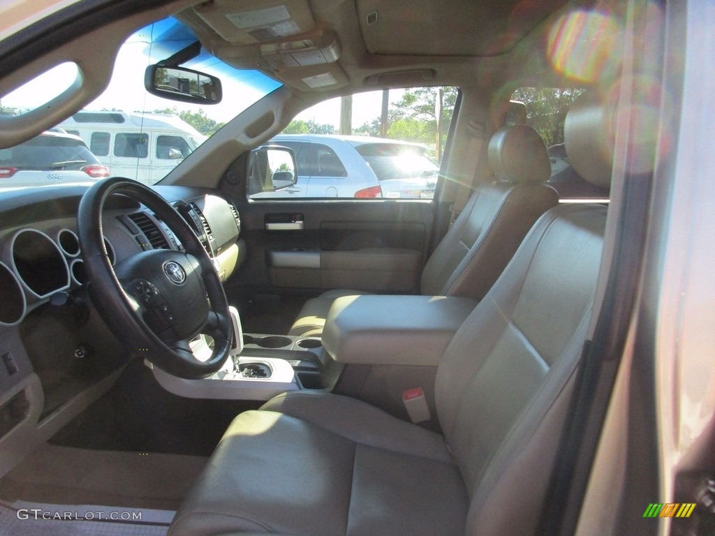 2008 Tundra Limited CrewMax - Desert Sand Mica / Beige photo #8