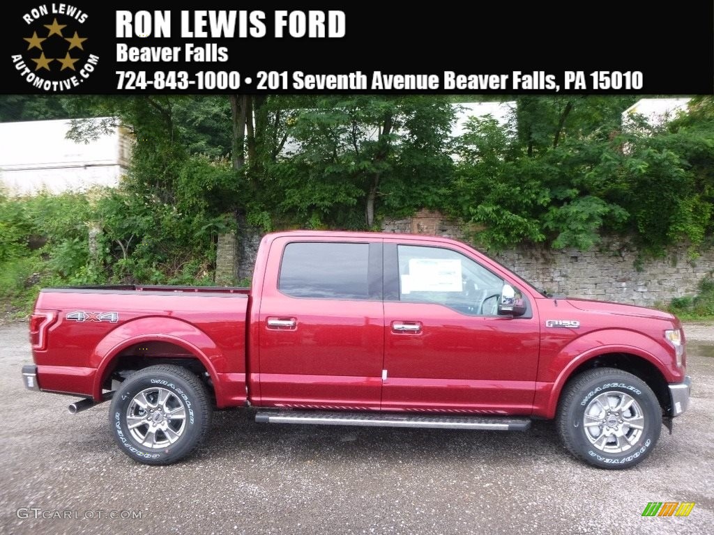 2017 F150 XLT SuperCrew 4x4 - Ruby Red / Black photo #1