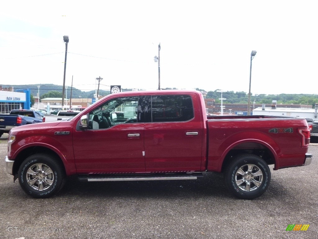 2017 F150 XLT SuperCrew 4x4 - Ruby Red / Black photo #5
