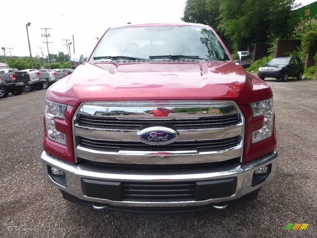 2017 F150 XLT SuperCrew 4x4 - Ruby Red / Black photo #7